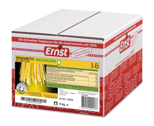 Ernst Spaghetti 3-Ei Bio Knospe 5 Kg