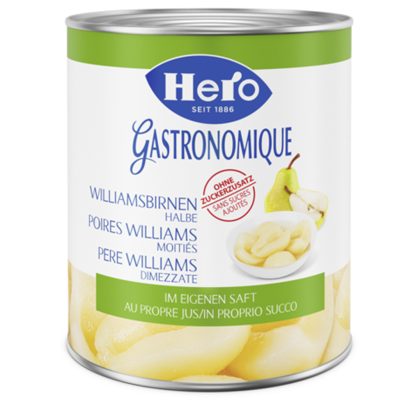 Birnen halbe one Zucker 6x3 Kg
