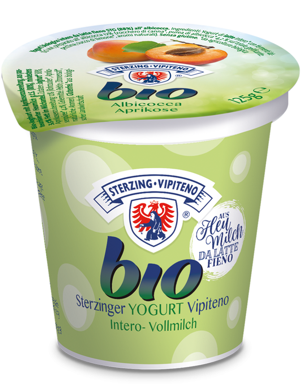 Bio Vollmilchjoghurt Aprikose 20x125g  Glutenfrei
