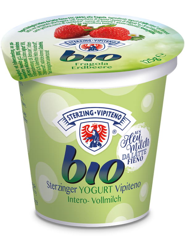Bio Vollmilchjoghurt Erdbeer 20x125g Glutenfrei
