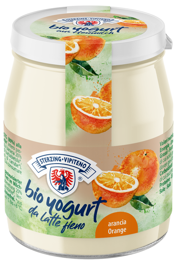 Bio Vollmilchjoghurt Orange 10x150g Glutenfrei