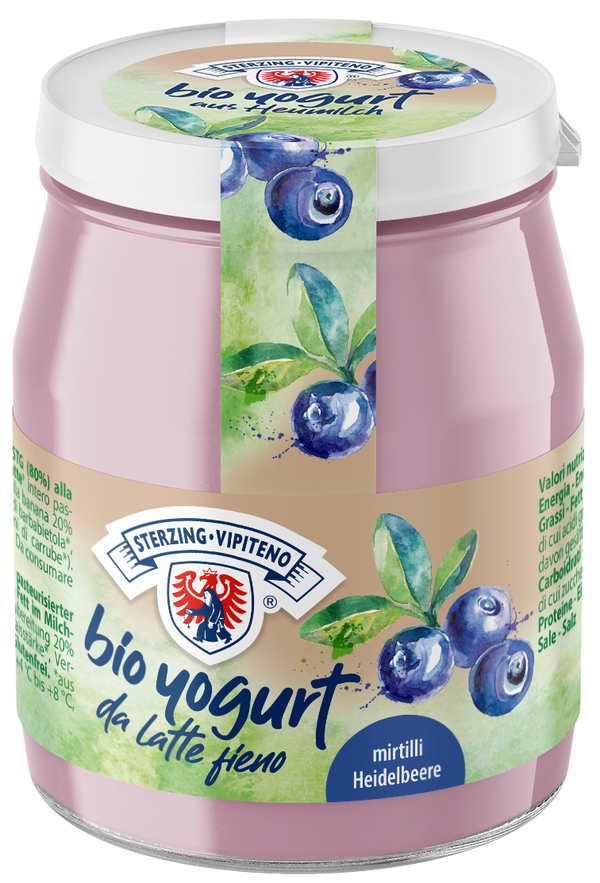 Bio Vollmilchjoghurgt Heidelbeer 10x150g  Glutenfrei