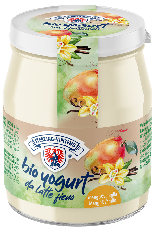 Bio Vollmilchjoghurt Vanillle, Mango 10x150g Glutenfrei