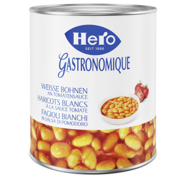 Weisse Bohnen in Tomatensauce 6x3.1 Kg
