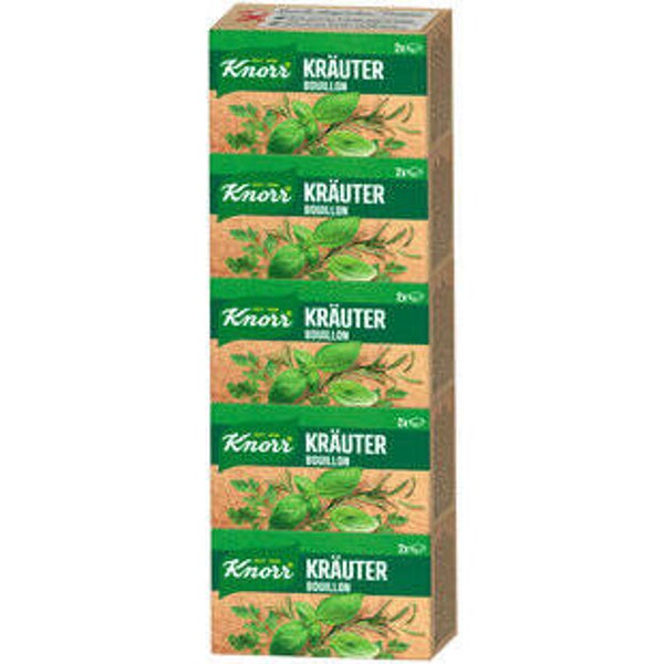 Knorr Kräuter-Bouillon mit Meersalz Würfel
