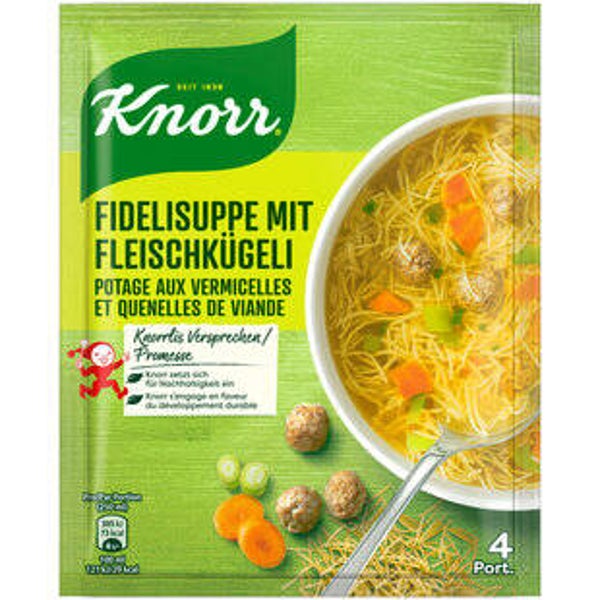 Knorr Fideli mit Fleischkügeli