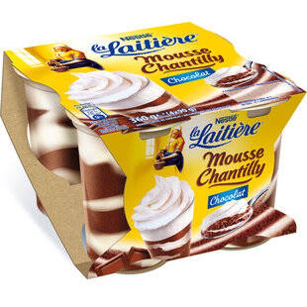 La Laitiere Mousse Chantilly Chocolate