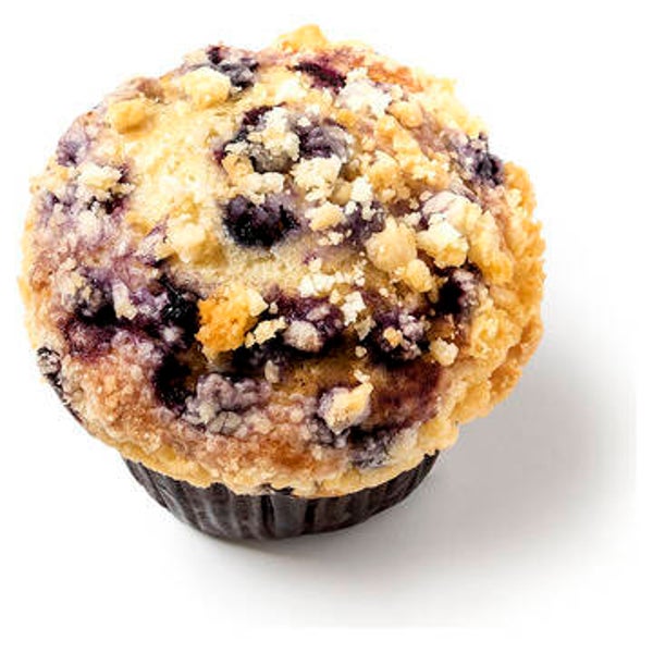 Blueberry-Muffin gebacken