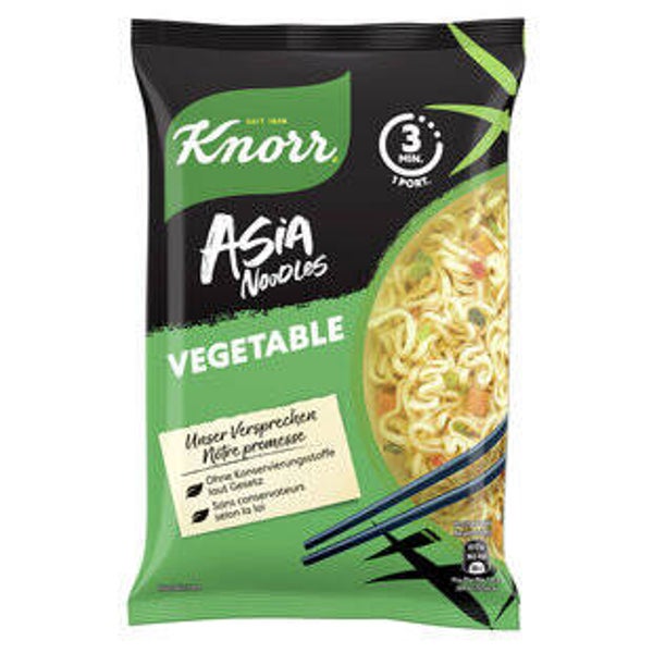 Knorr Asia Noodles Vegetable Beutel Instand Nudel Snack 1 Beutel