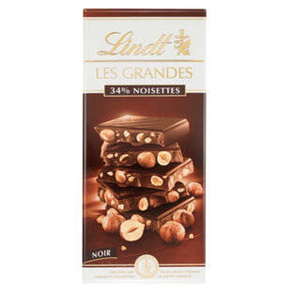 Lindt Les Grandes Dunkel Nuss Tafelschokolade