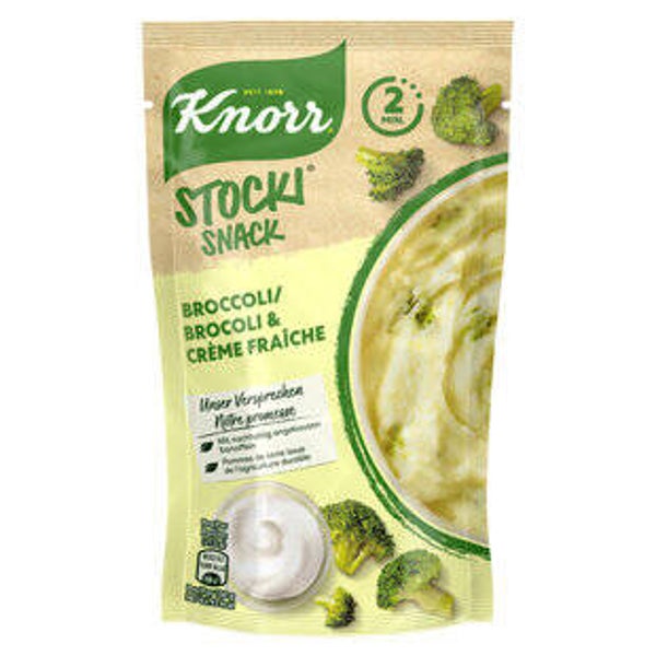 Knorr Stocki Kartoffelstock Express mit Broccoli + Creme fraische