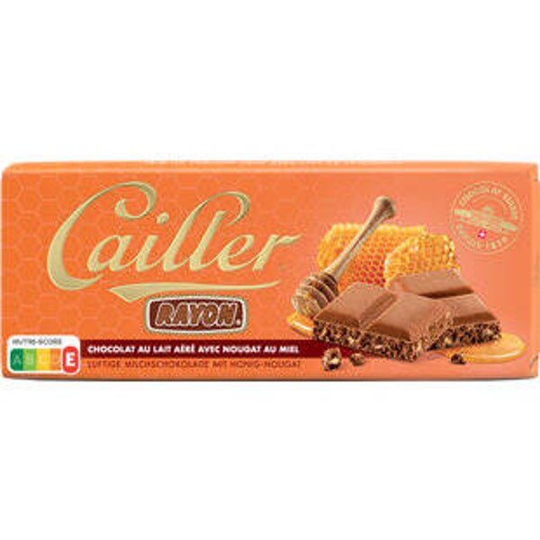 Cailler Rayon Tafel Luftig Milch Honig-Nougat