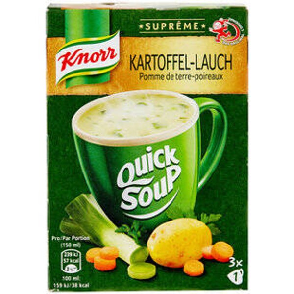 Knorr Supreme Quick Soup Kartoffel und Lauch