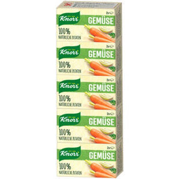 Knorr mit 100% natürlichen Zutaten Würfel Gemüsebouillon