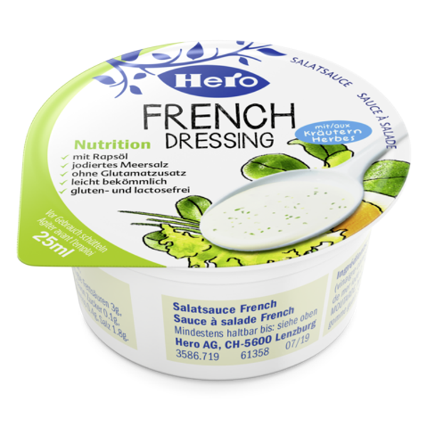 French Kräuter Dressing Nutrition 100x25ml