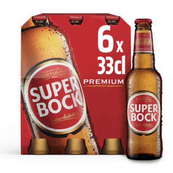 Super Bock Original Lager Bier mit Alkohol