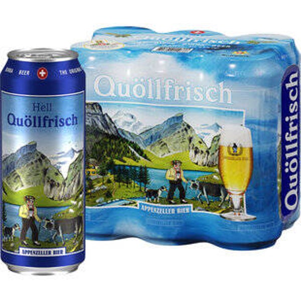 Appenzeller Bier Quöllfrisch mit Alkohol