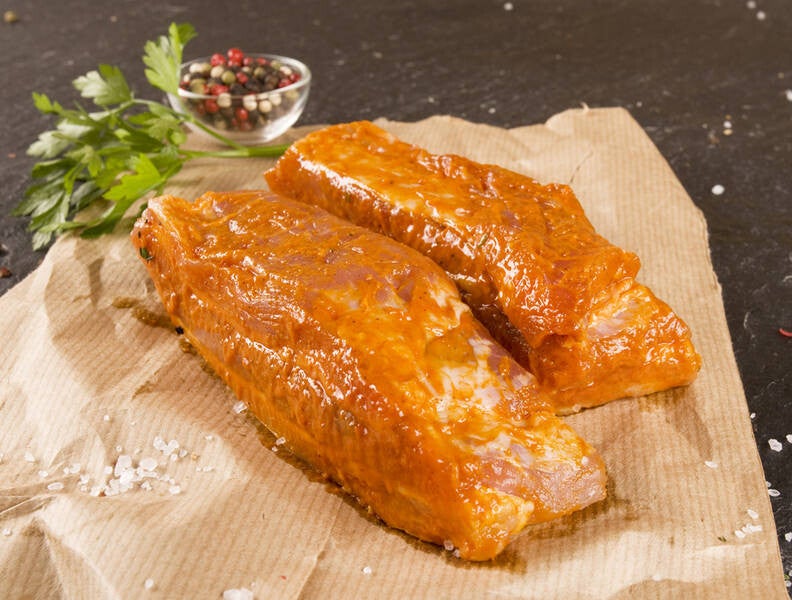 Schweins Spare Rips  Portion marioniert