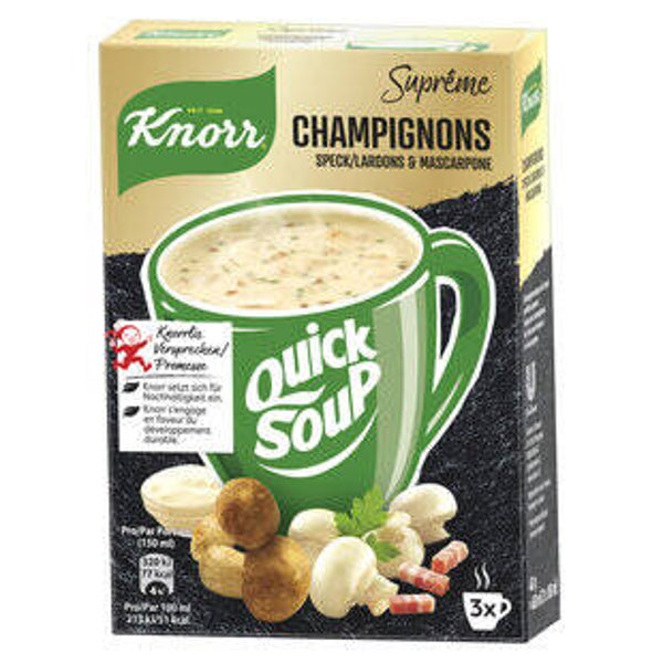 Knorr Supreme Quick Soup Champignon Speck