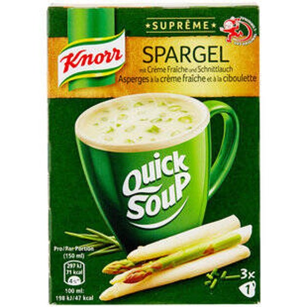 Knorr Supreme Quick Soup Spargel Creme Fraiche + Scnitlauch