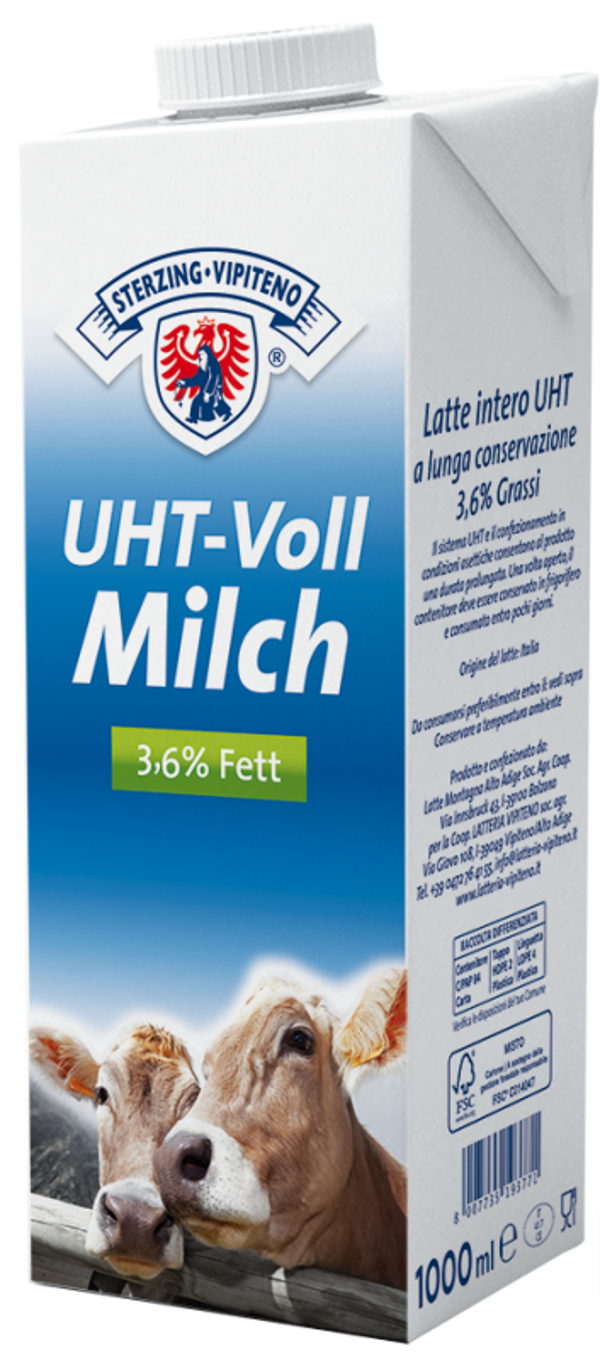 H-Milch UHT 12x1l Glutenfrei
