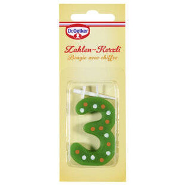 Dr.Oetker Zahlen-Kerze 3
