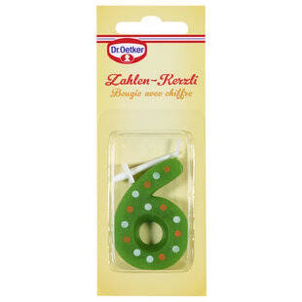 Dr.Oetker Zahlen Kerze 6