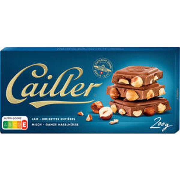 Cailler Tafelschokolade Milch mit ganzer Haselnüssen