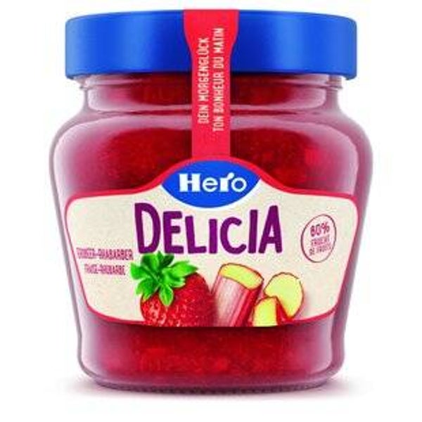 Hero Delicia Original Konfitüre Erdbeer-Rhabarber