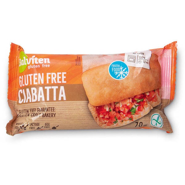 Ciabatta glutenfrei vorgebacken, einzelverpakt