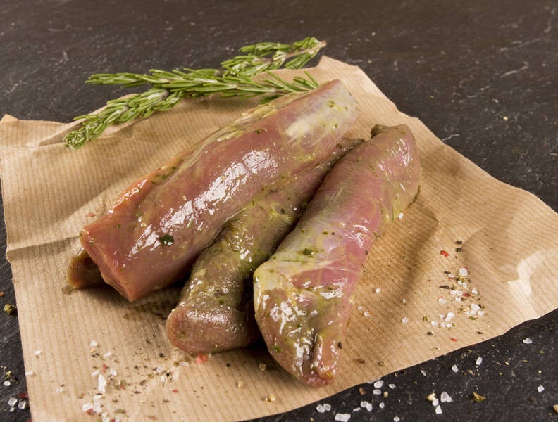 Lammfilet frische, iport: mariniert