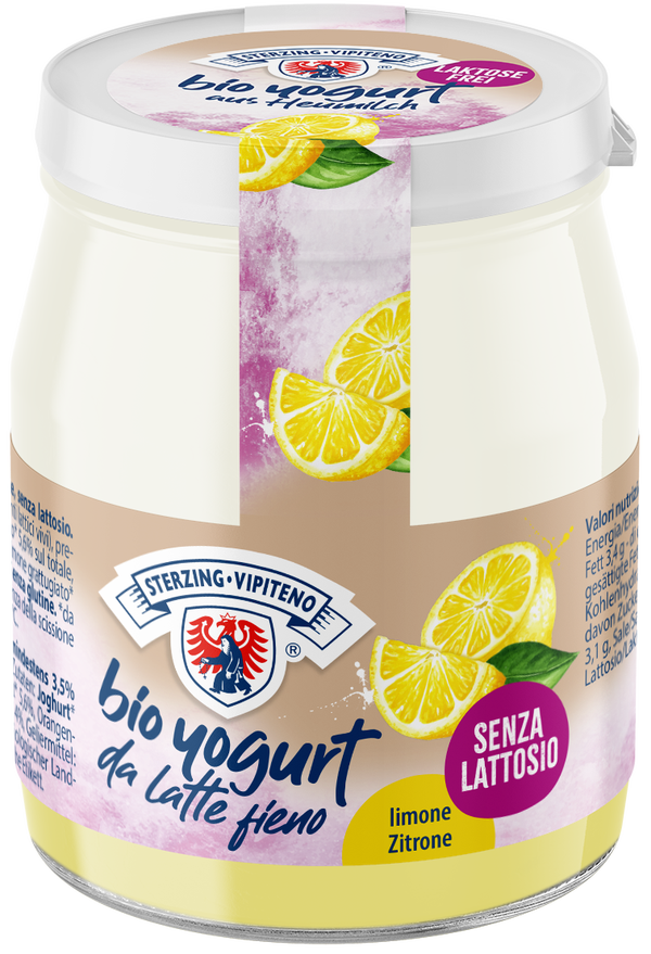 Bio Vollmilchjoghurt Zitrone 10x150g Laktosefrei, Glutenfrei