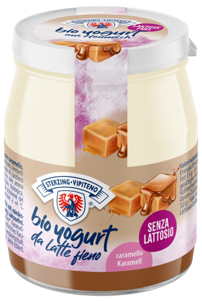 Bio Vollmilchjoghurt aus Heumilch Karamell Laktosefrei 150g