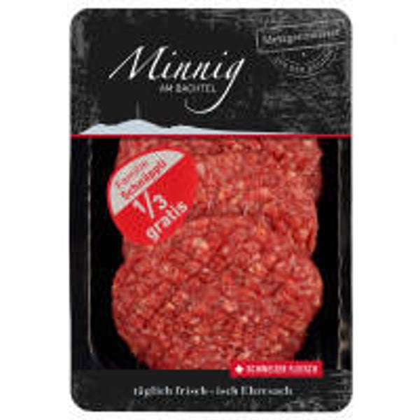 Beef Burger Familienpackung 1/4 gratis 1x4 Stk 110g