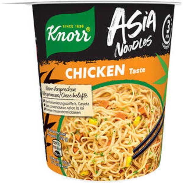 Knorr Asia Noodles Chicken Becher Instant Nudel Snack 1 Portion