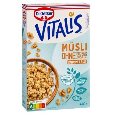 Vitalis ohne Zuckerzusatz Knusper Pur 420g