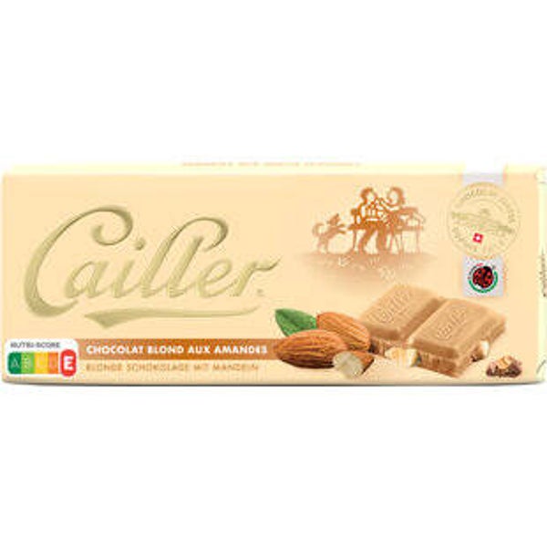 Cailler Tafelschokolade Blond mit Mandeln