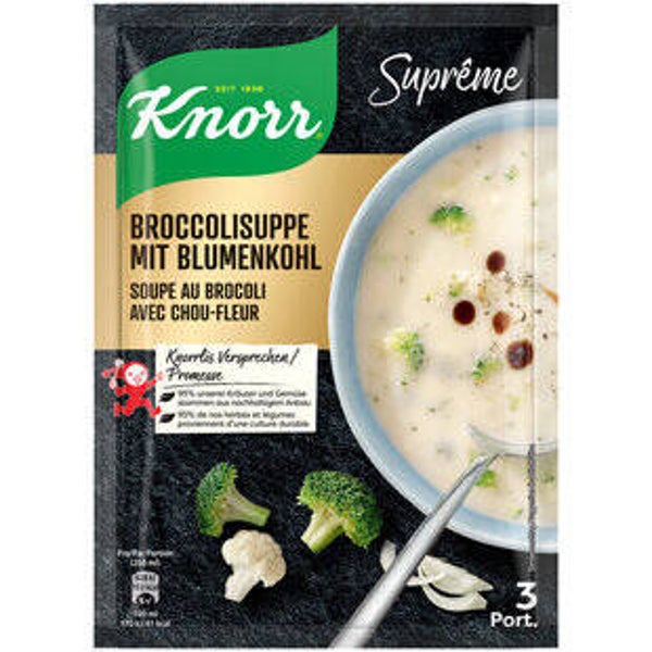 Knorr Supreme Suppe Broccoli+Blumenkohl