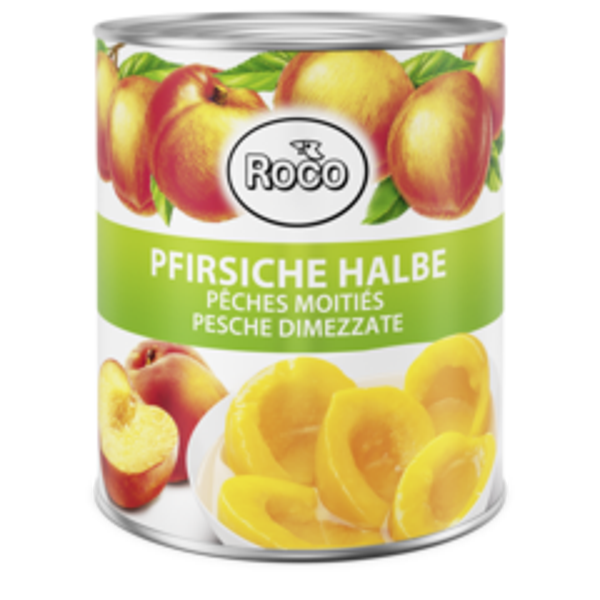 Pfirsiche Halbe 6x3 Kg