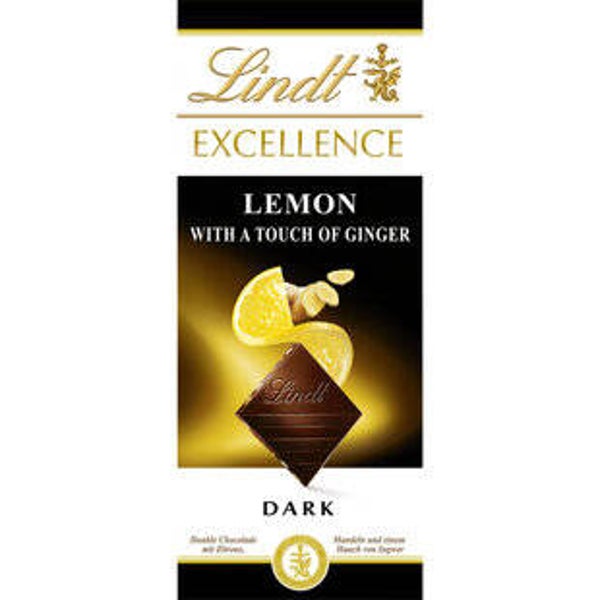 Lindt Excellence Dunkle Zitrone+Ingwer Tafelschokolade
