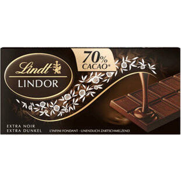 Lindt Lindor Dunkel 70% Cacao Tafelschokolade