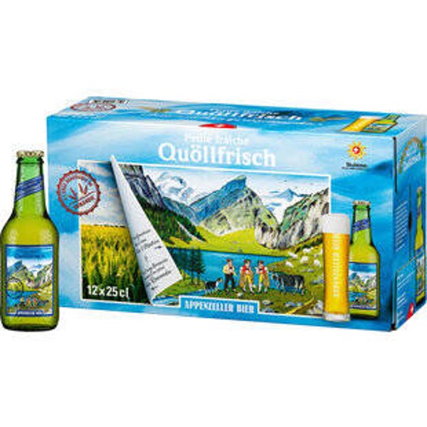 Appenzeller Bier Quöllfrisch mit Alkohol