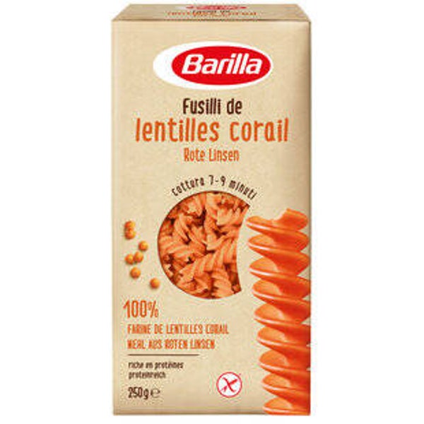 Barilla Fusilli rote Linsen