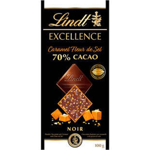 Lindt Excellence Dunkle Caramel Fleur de Sel 70% Cacao