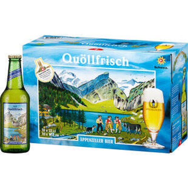 Appenzeller Bier Quöllfrisch mit Alkohol