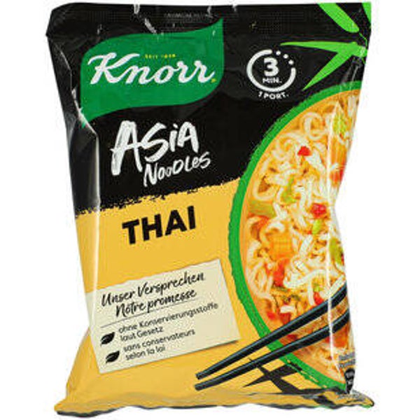 Knorr Asia Noodles Thai Beutel Instant Nudel Snack 1 Portion