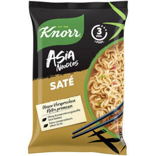 Knorr Asia Noodles Sate Beutel Instant Nudel Snack 1 Portion