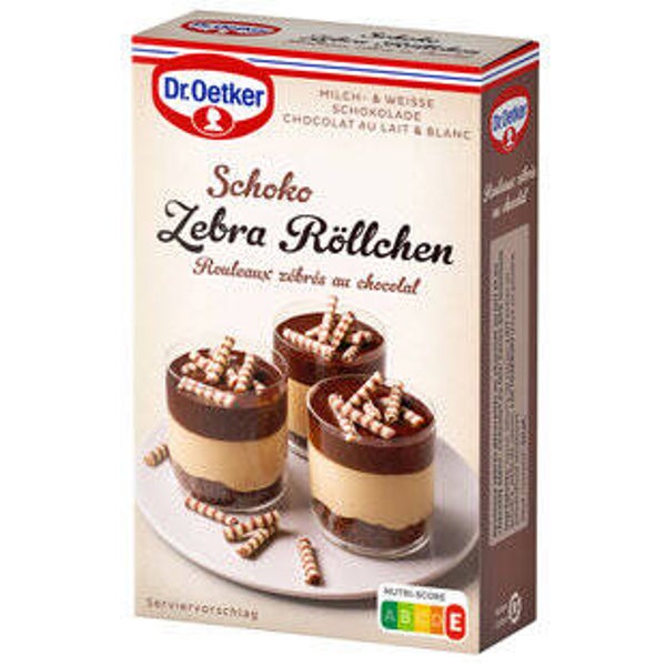Dr.Oetker Zebra Röllchen Schokolade