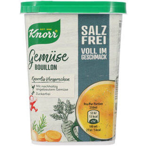 Knorr Gemüse Bouillon Granulat salzfrei