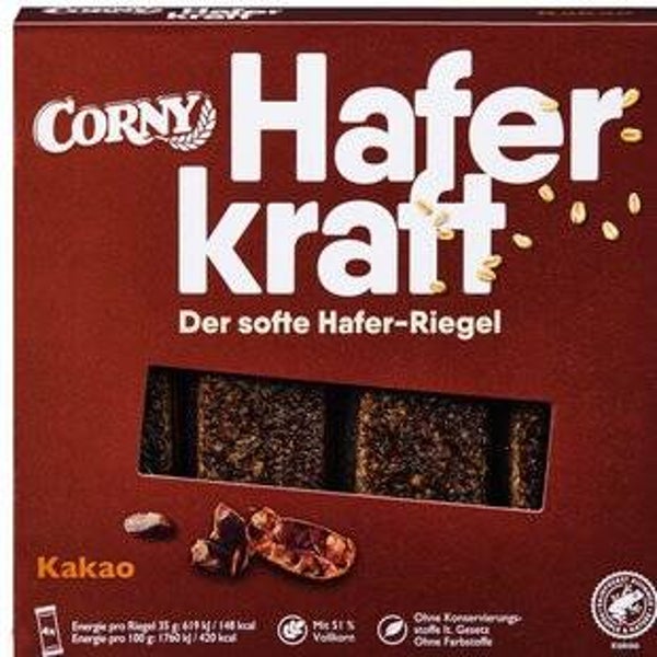 Corny Haferkraft Riegel Kakao